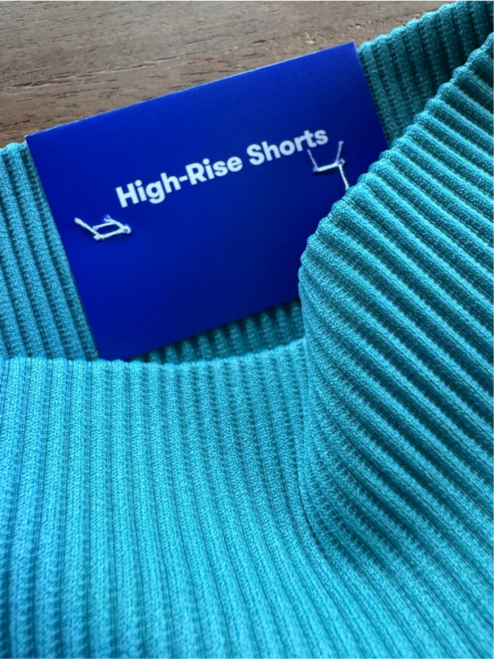 JoyLab Teal High Rise Athletic Shorts Built In Briefs - Picture 2 of 4